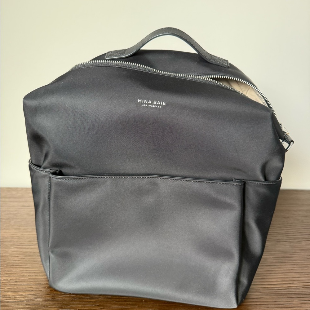 Mina Baie Stevie Midi Backpack Black Women's Baby Bag